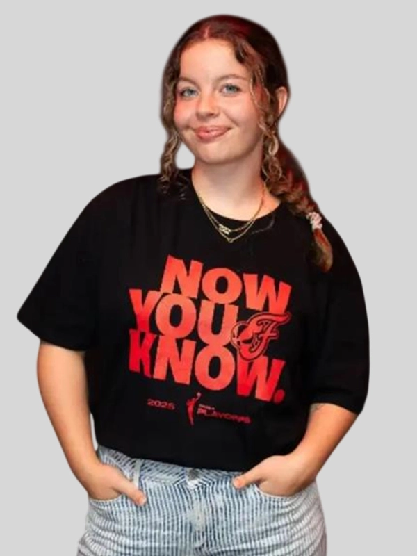 shop now Indiana Fever 2025 WNBA Now You Know Playoff T-Shirt