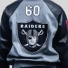 shop now Jeff Hamilton Raiders Vegan Leather Jacket