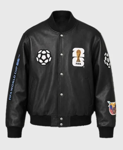 shop now Jeff Hamilton World Cup 2026 Leather Bomber Jacket