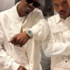 shop now Kurupt Michael Rubin White Party 2026 White Bomber Jacket