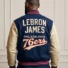 shop now LeBron James Philadelphia 76ers Letterman Jacket