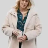 shop now Marshals Dolly Weaver Beige Shearling Jacket