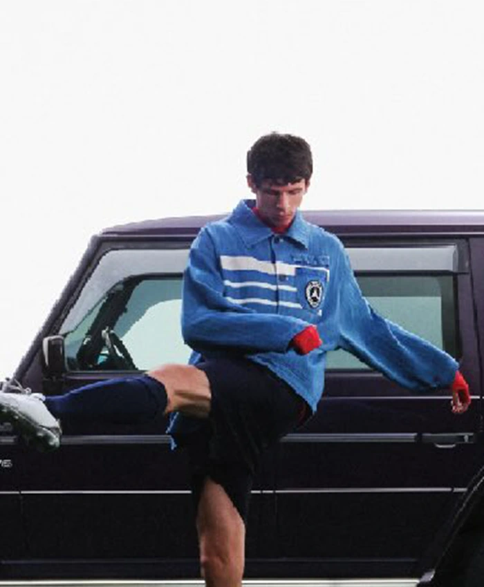 shop now Mercedes-Benz x KidSuper Blue Denim Jacket