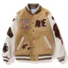 shop now Multi Motif Bape Varsity Jacket
