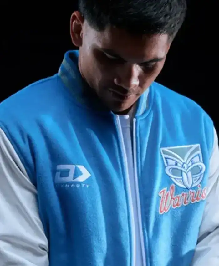 shop now NZ Warriors Dynasty Varsity Jacket