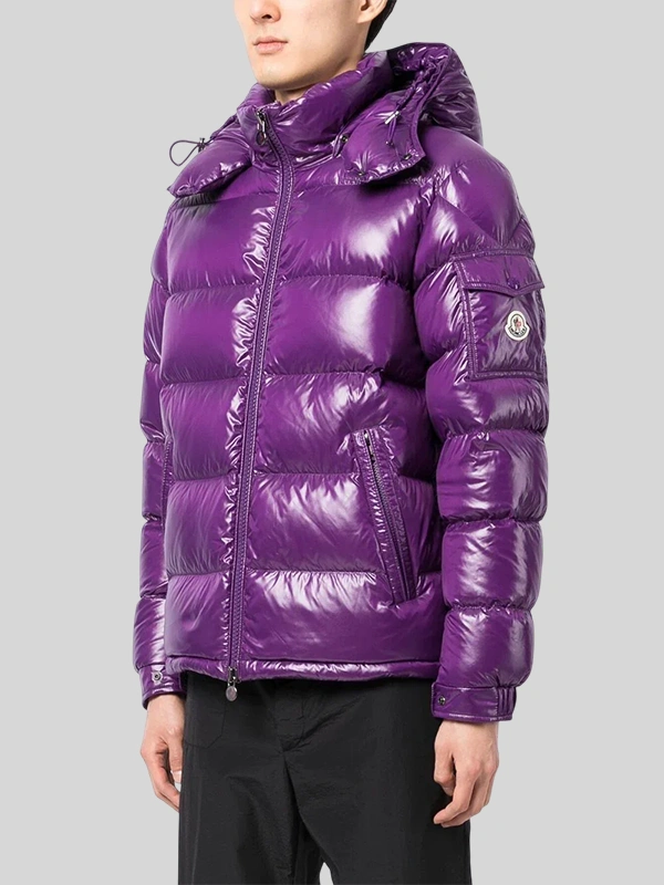 shop now Purple Moncler Puffer Jacket