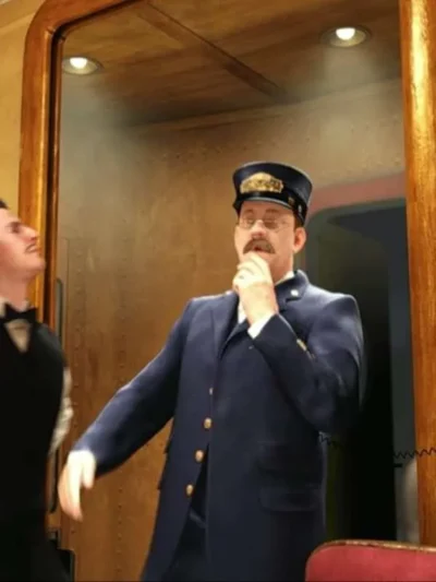 shop now The Polar Express Tom Hanks Conductor Suit