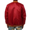 shop now USC Trojans Varsity Red Satin Jacket