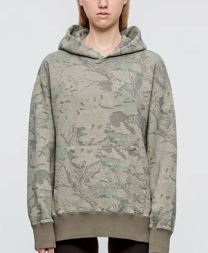 shop now Yeezy Season 4 Boxy Camo Hoodie
