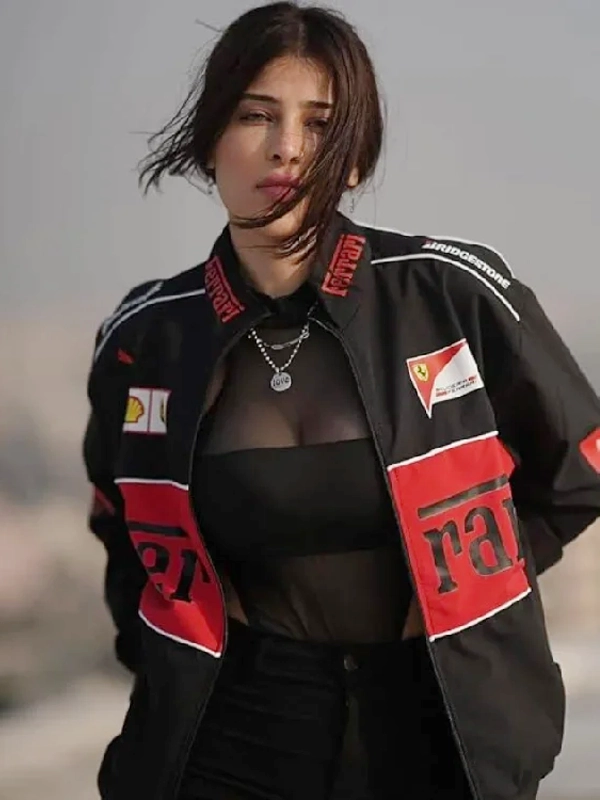 shop now Zyrox Black F1 Racing Streetwear Jacket