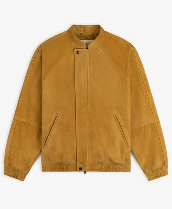 2026 Aimé Leon Dore Fall Tan Suede Cafe Racer Jacket