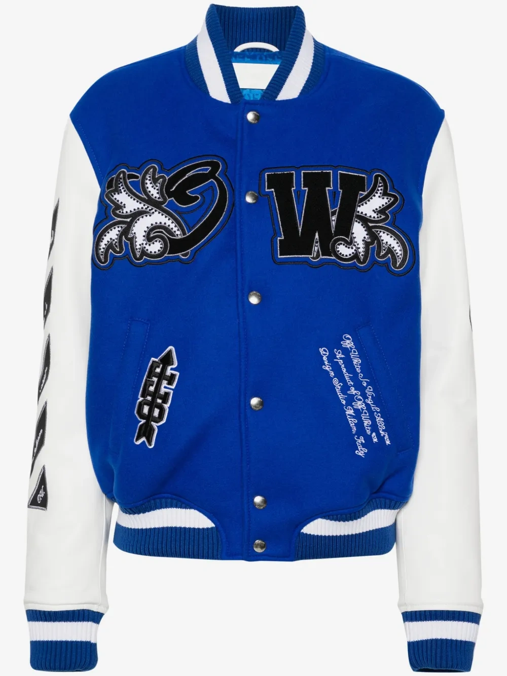 Off-White Royal Varsity Jacket