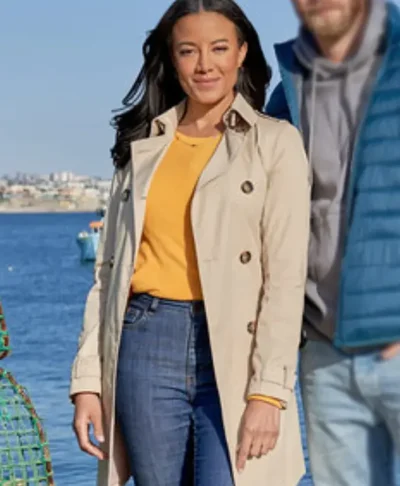 A Pinch of Portugal Heather Hemmens Beige Coat
