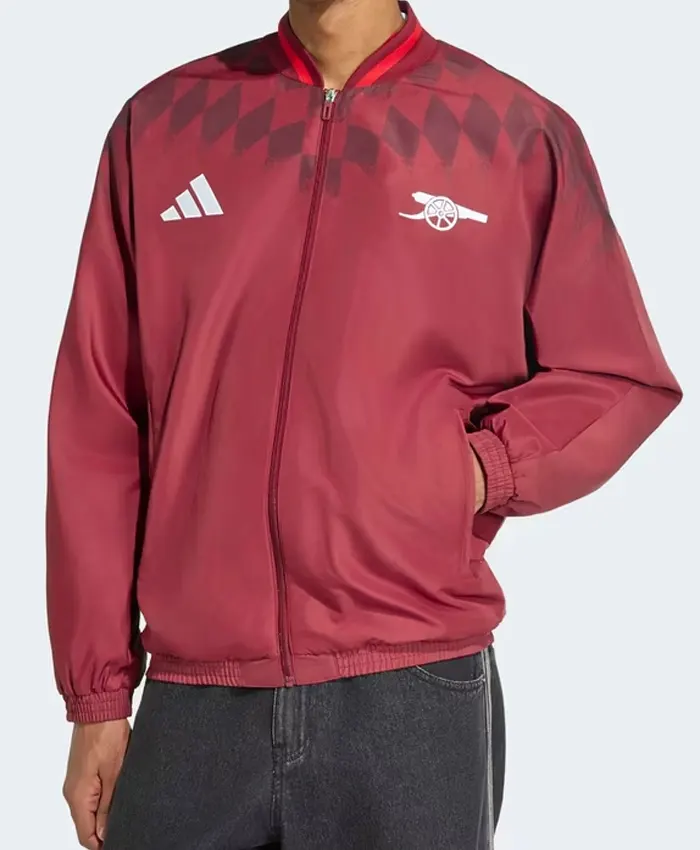 Adidas Arsenal Stadium Culturewear Maroon Track Jacket
