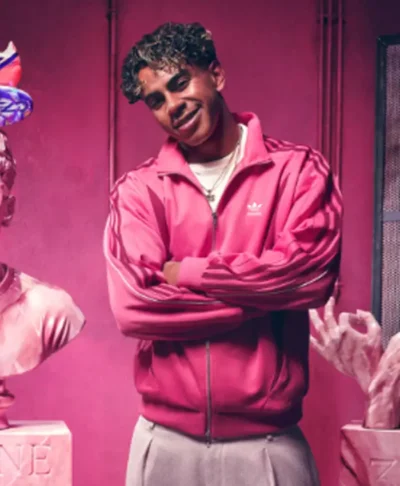 Adidas Football Lamine Yamal Pink Jacket