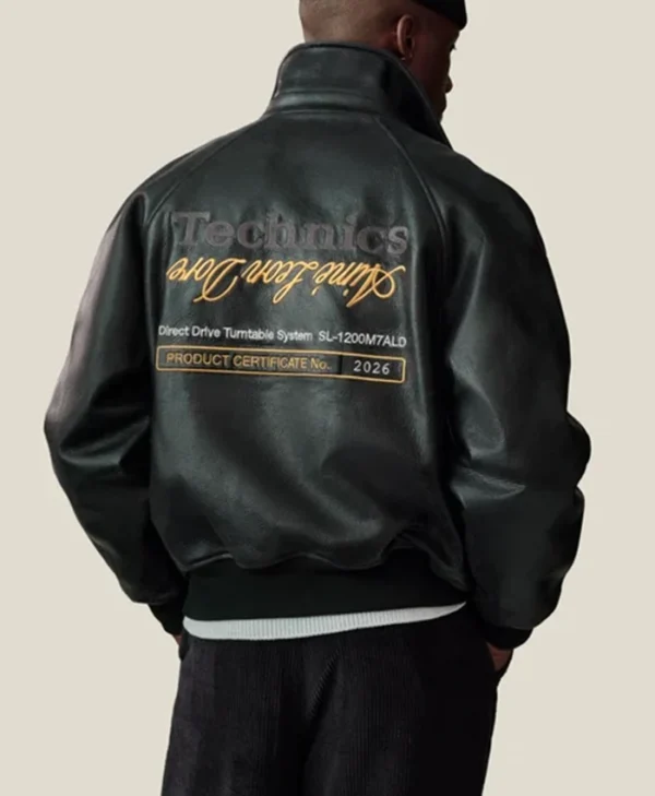 Aimé Leon Dore Fall 2026 Technics Black Leather Jacket