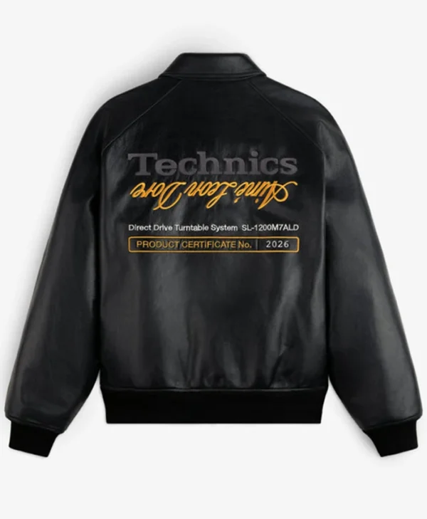 Aimé Leon Dore Fall 2026 Technics Black Leather Jacket