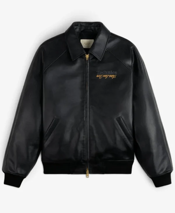 Aimé Leon Dore Fall 2026 Technics Black Leather Jacket