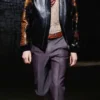 Alexander McQueen SS14 Leather Python Sleeve Bomber Jacket