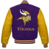 Alexandrine Minnesota Vikings Wool Purple Varsity Jacket for sal