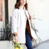 Alison Brie White Sherpa Jacket