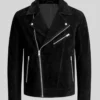 Amand Black Suede Leather Jacket