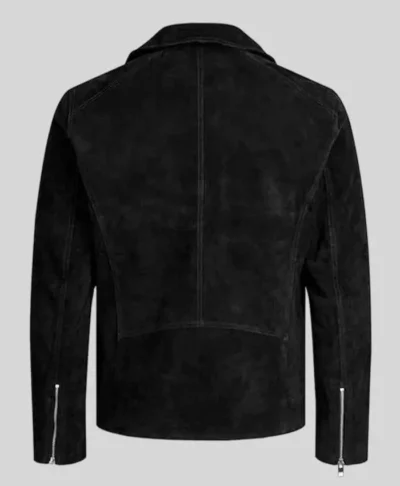 Amand Black Suede Leather Jacket