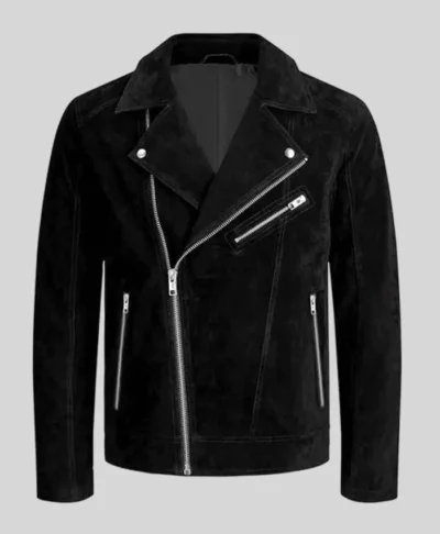 Amand Black Suede Leather Jacket