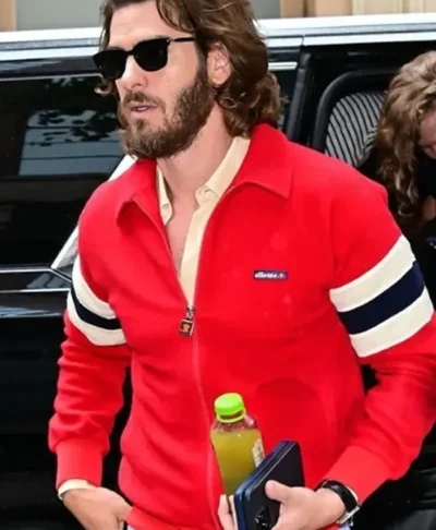 Andrew Garfield NYC 2026 Red Jacket
