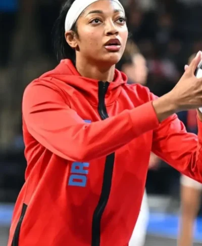 Angel Reese Connecticut Sun v Atlanta Dream Jacket