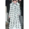 Anna Wintour PFW 2026 White Tweed Coat