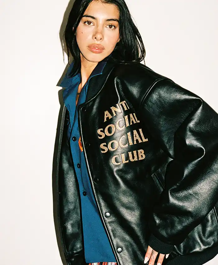 Anti Social Social Club Fall 2026 Black Leather Jacket
