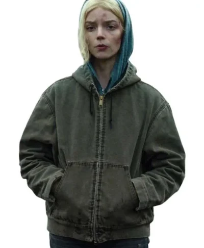 Anya Taylor-Joy Lucky S01 Green Hooded Jacket