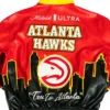 Atlanta Hawks Leather Bomber Jacket