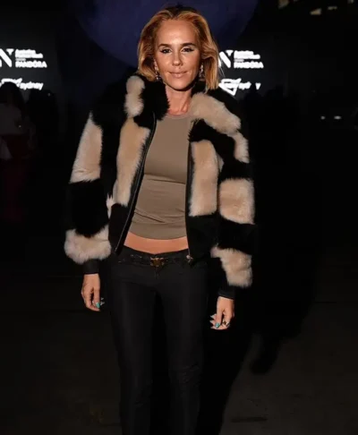 Australian Fashion Week 2024 Pip Edwards PU Fur Jacket