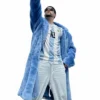 Bad Bunny World Tour 2026 Blue Fur Coat