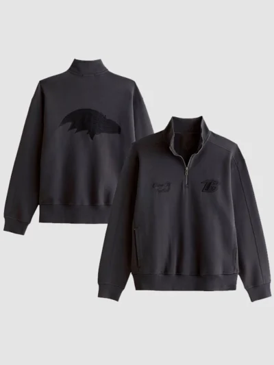 Baltimore Ravens Abercrombie & Fitch Half-Zip Sweatshirt
