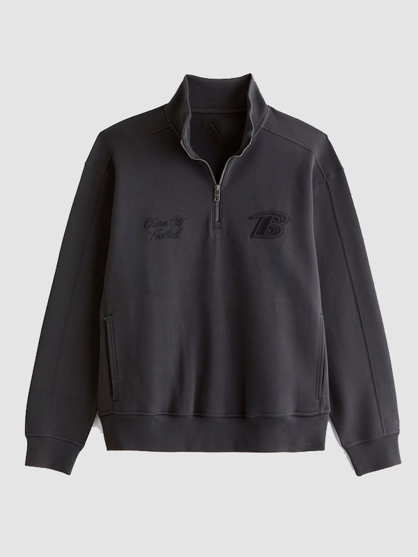 Baltimore Ravens Abercrombie & Fitch Half-Zip Sweatshirt - Image 3