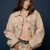 Belinda Levi’s Beige Denim Trucker Jacket