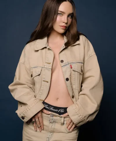 Belinda Levi’s Beige Denim Trucker Jacket
