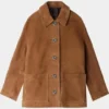 Benedetta Porcaroli Brown Coat