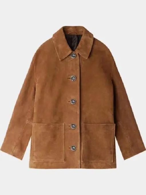 Benedetta Porcaroli Brown Coat