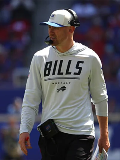 Joe Brady Preseason 2026 Bills Long Sleeve Hooded T-Shirt
