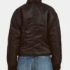 Black Bardot Bomber Jacket