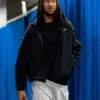 Black Jaylin Williams Track Jacket