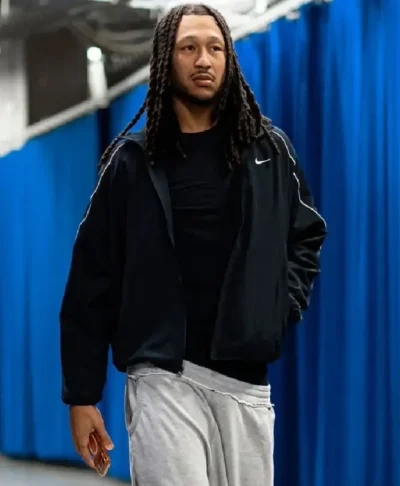 Black Jaylin Williams Track Jacket