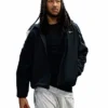 Black Jaylin Williams Track Jacket