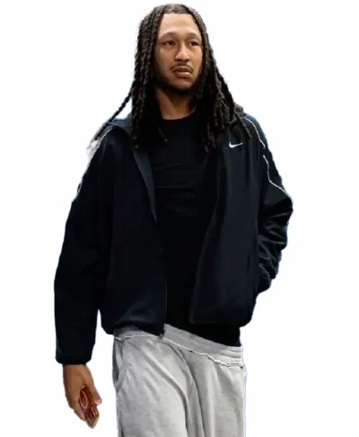 Black Jaylin Williams Track Jacket