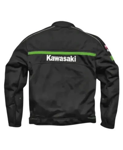 Black Kawasaki Mesh Motorcycle Jacket
