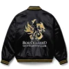 Born x Raised Gentlemens Club Black Varsity Jacket